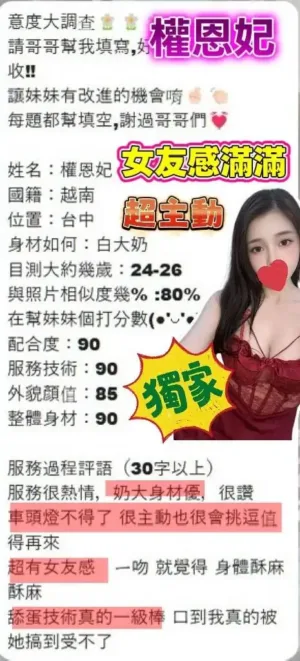 台中定點茶-權恩妃